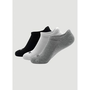 RBX Active Unisex Heel Tab Ankle Socks 3 Pack, Moisture Wicking Cushioned No Show Socks - 1 of 4