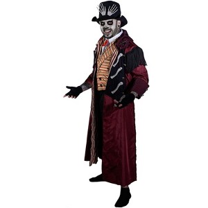 Trick or Treat Studios Mens Candy Corn Dr. Death Full Suit Costume - Size One Size Fits Most - Black - 1 of 1