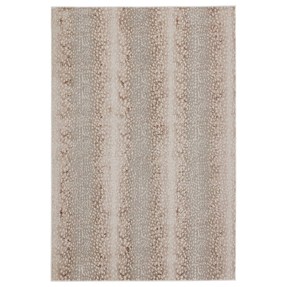 Photos - Area Rug 6'7"x9'6" Axis Animal  Light Gray/Brown - Jaipur Living