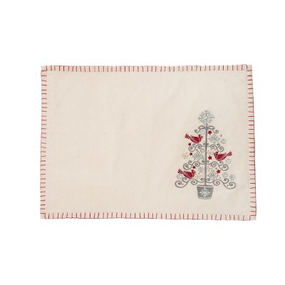 C&F Home Nordic Holiday Embroidered Placemat Set of 6