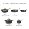 CAROTE Pots and Pans Set Non Stick, 8 Pcs Kitchen Cookware Sets, Nonstick Cookware Set, Induction Cookware Set, Granite Pots And Pans(Black) - 2 of 4