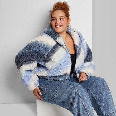 Wild Fable + Women’s Plus Size Zip-Up Sherpa Jacket –