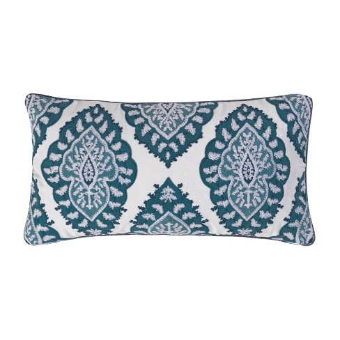 Essella Indigo Crewel Medallion Decorative Throw Pillow Blue Homthreads Target