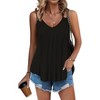 Zeagoo Women's Loose Tank Tops Flowy Backless Camis Tanks Sleeveless Shirts - 2 of 4