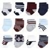 Little Treasure Baby Cotton Rich Terry Socks 24-Pack, Genius - 2 of 3