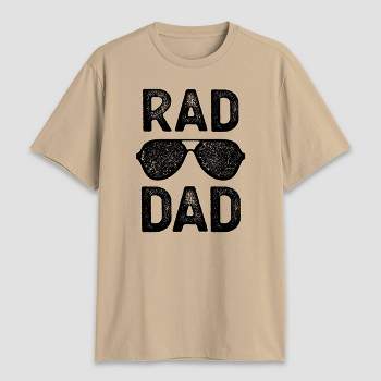 Men's Red Dad Short Sleeve T-Shirt - Beige