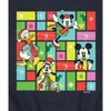 Men's - Disney - Mickey Minnie Goofy Donald Christmas Grid Graphic Fleece Sweatshirt - 2 of 4