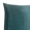 18"x18" Classic Ultra Marine Square Throw Pillow Turquoise - The Pillow Collection: Handmade, Removable Cover, Indoor Use - 3 of 4