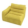 Lazy floor sofa, modern floor lounge chair with left arm, comfortable beanbag sofa, suitable for living room bedroom office - Beige - 4 of 4