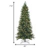 Sullivans Artificial 7'6"H Mixed Lighted Fir Tree, Green - 3 of 4