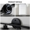 Maliang Modern 4-Light Vanity Mirror Light, Frosted White Glass with Black Iron Frame (Bulb Not Included) - 4 of 4
