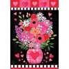 Hearts and Flowers Valentine's House Flag 40" x 28" Briarwood Lane - 3 of 4