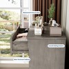5-Drawer Tall Dresser for Bedroom, Rustic Wooden Chest of Drawers with Metal Handle, Storage Organizer Dresser for Closet,Living Room,Hallway,Nursery - 4 of 4