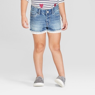 little girls denim shorts
