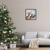 Stupell Industries Winter Reindeer Holiday Landscape Framed Giclee Art, Black, 24" x 24" - 3 of 4