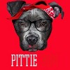 Women's Design By Humans Mother's Day Pittie Mom Pitbull Dog Lovers By dandingroz Racerback Tank Top - 2 of 2
