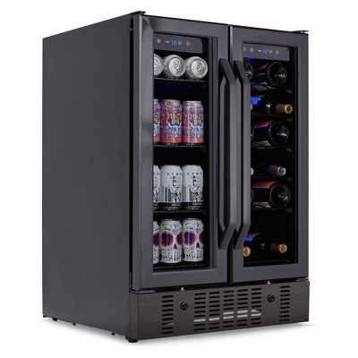 Mini Fridge-100 Can Beverage Refrigerator Wine Cooler Clear Front