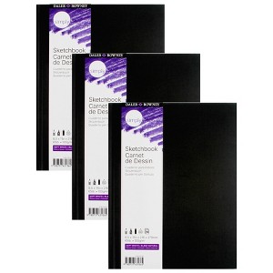 Daler-Rowney Simply... Sketchbook, Soft White, 110 Sheet, 8.5x11 inch, Pack of 3 - 1 of 4