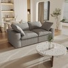 Modular Cloud Sectional Couch for Living Room, Love Seat Sofas, Modern Convertible Cloud Sofa, Cushion Covers Removable - 2 of 4