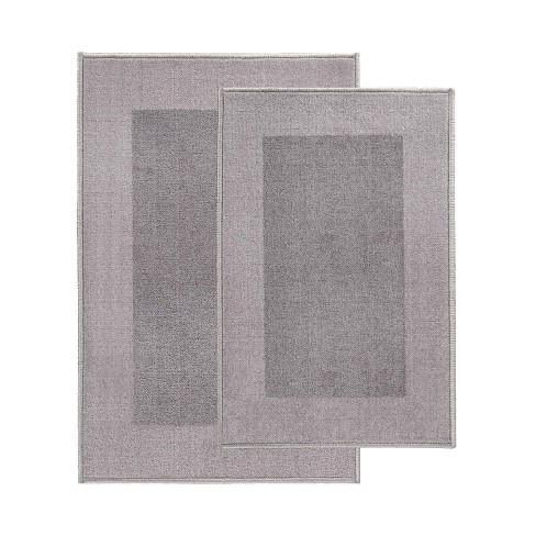 PiccoCasa Memory Foam Rug Non-Slip Long Floor Mat, 24 x 63 Blue