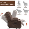 CAVINAS Power Lift Recliner Chair, Heated Lumbar Massage with 3 Vibration Modes, USB Charging Ports & Stainless Steel Cup Holders - 3 of 4