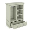 NicBex Kids Open Wardrobe Closet with Safety Rounded Corners, Hanging Rod & Drawers, Bedroom Dresser Storage, Storage Cabinet, Dresser for Closet - 4 of 4