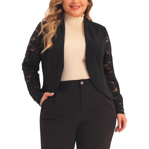 Womens plus suit outlet jackets