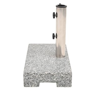 vidaXL Parasol Base Grey Granite Medium Heavy Weight Endurance - 1 of 4