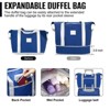 Romswi 3 Piece Luggage Set Carry-On 20 inch Suitcase Duffel Bag Toiletary Bag Travel Lightweight Hardside Luggage TSA Lock Cup Holder 360 Wheels Navy - 4 of 4