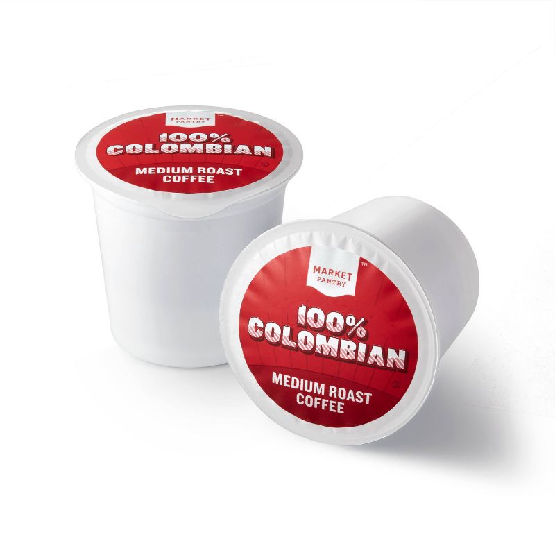  Colombian Medium Roast Coffee - Single Serve Pods - Market Pantry™, 3 of 6
