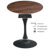 Sapphtopaz Tulip Round Dining Table Kitchen Table Steel Base Tulip Round for Dining Room - 4 of 4