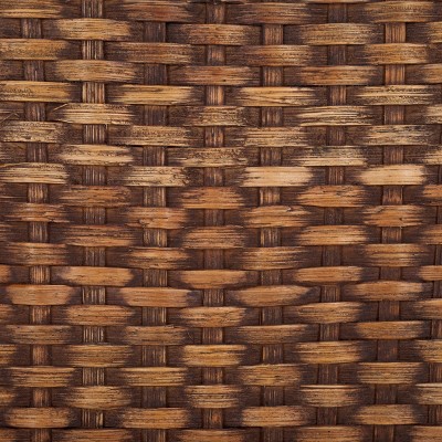 Natural Rattan and Mango Wood Dining Side Chair Set
