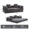 NicBex 3-in-1 Convertible Chair/Floor Bed - Sofa to Sleeper with Charging Tray Table, Fabric Upholstery - 3 of 4