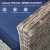 Buenhomino Wicker Outdoor Patio Furniture Set - 9 Piece Patio Conversation Sets with Swivel Rocker Chairs, Ottomans and Sofa, Waterproof Wicker - 4 of 4