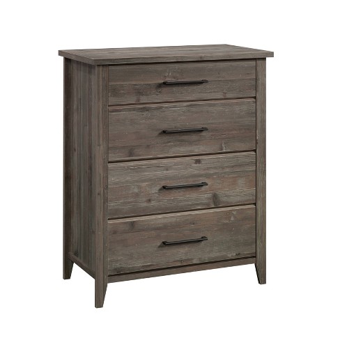 Sauder Summit Station 4 Drawer Chest Pebble Pine: Laminated Mdf Storage ...