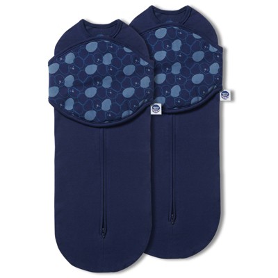Image of Nested Bean Zen Neo Gently Weighted Wearable Blanket - Night Sky - Newborn - 2pk