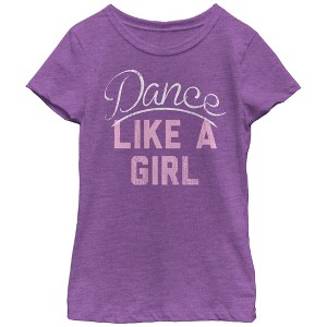 Girl's CHIN UP Dance Like a Girl T-Shirt - 1 of 3