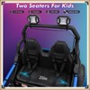 Garvee 24V 2-Seater Ride-On UTV for Kids, 400W Electric Car with Remote, LED Lights, Music, Metal Frame, Four-Wheel Suspension - 4 of 4
