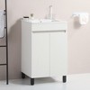 NicBex Bathroom Vanity with Sink,Modern Bathroom Sink Vanity with Storage Space,16"/20" Bathroom Sink Cabinet,White - 2 of 4
