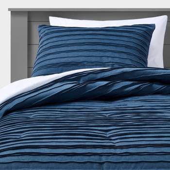 Blue Sports Star Boy Bedding Twin Comforter Set –