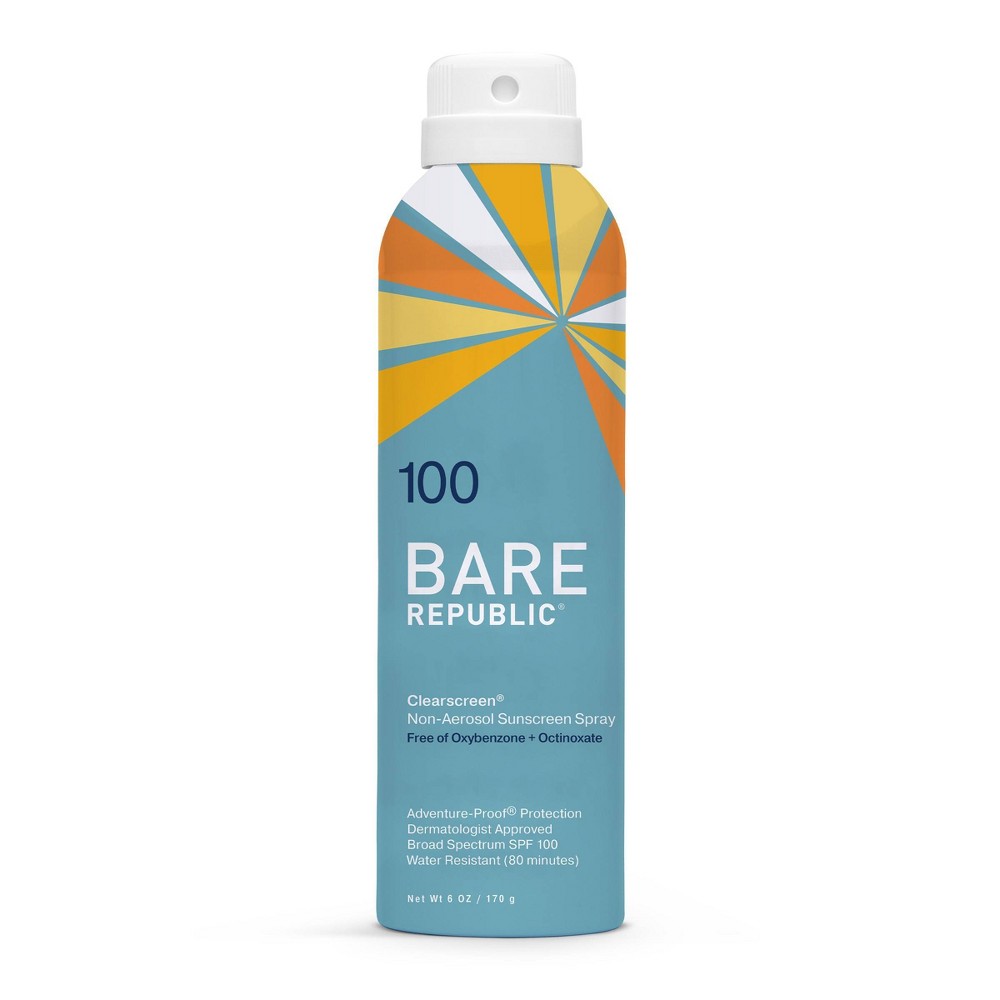 Photos - Cream / Lotion Bare Republic Clearscreen Sunscreen Spray - SPF 100 - 6 fl oz