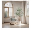 6.8in Home Decor Tall Artificial Olive Tree  Realistic Fake Olive Tree With Adjustable   Faux Potted Olive Tree For Living Room Bedroom Home - 2 of 4