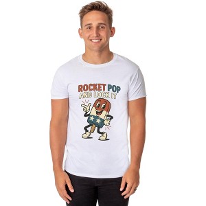 Men's Rocket Pop And Lock It Popsicle Patriotic Funny T-Shirt For Adults - 1 of 4