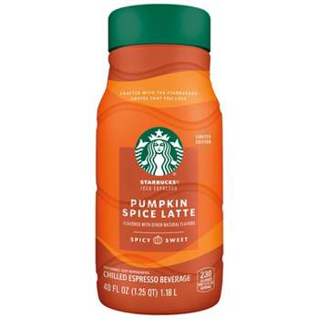 Starbucks Iced Pumpkin Spice Latte Espresso Beverage - 40 fl oz