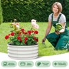 Raised Garden Beds Outdoor, 2 Pack 2x2x1 FT Galvanized Raised Garden Bed for Gardening, Round Metal Planter Box for Planting Plants Vegetables - 4 of 4