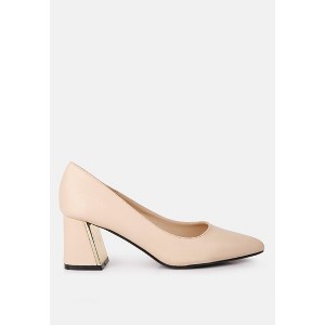 Casey Metallic Detail Block Heel Pumps - 1 of 4
