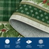 COZONY Bordered Plaid Christmas Rug, Washable Low Pile Non Slip Holiday Carpet for Living Room Bedroom Dining Room - 2 of 4