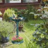 Gulches Verdigris Green Bird Baths - 32" Vintage Style with Planter & Feeder - 2 of 4