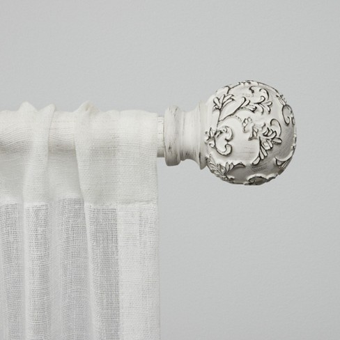 Exclusive Home Ogee Double Curtain Rod And Finial Set, Matte Silver,  Adjustable 66-120 : Target