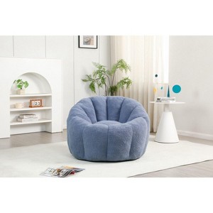 TUYOHW Faux Fur Bean Bag Chair,Beanbag Chair,Oversized Memory Foam Lounge Sofa,Comfy Couch for Living Room Bedroom - 1 of 4